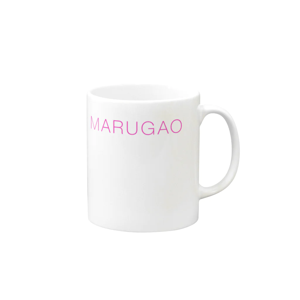 tansanのまるがおシャツ Mug :right side of the handle