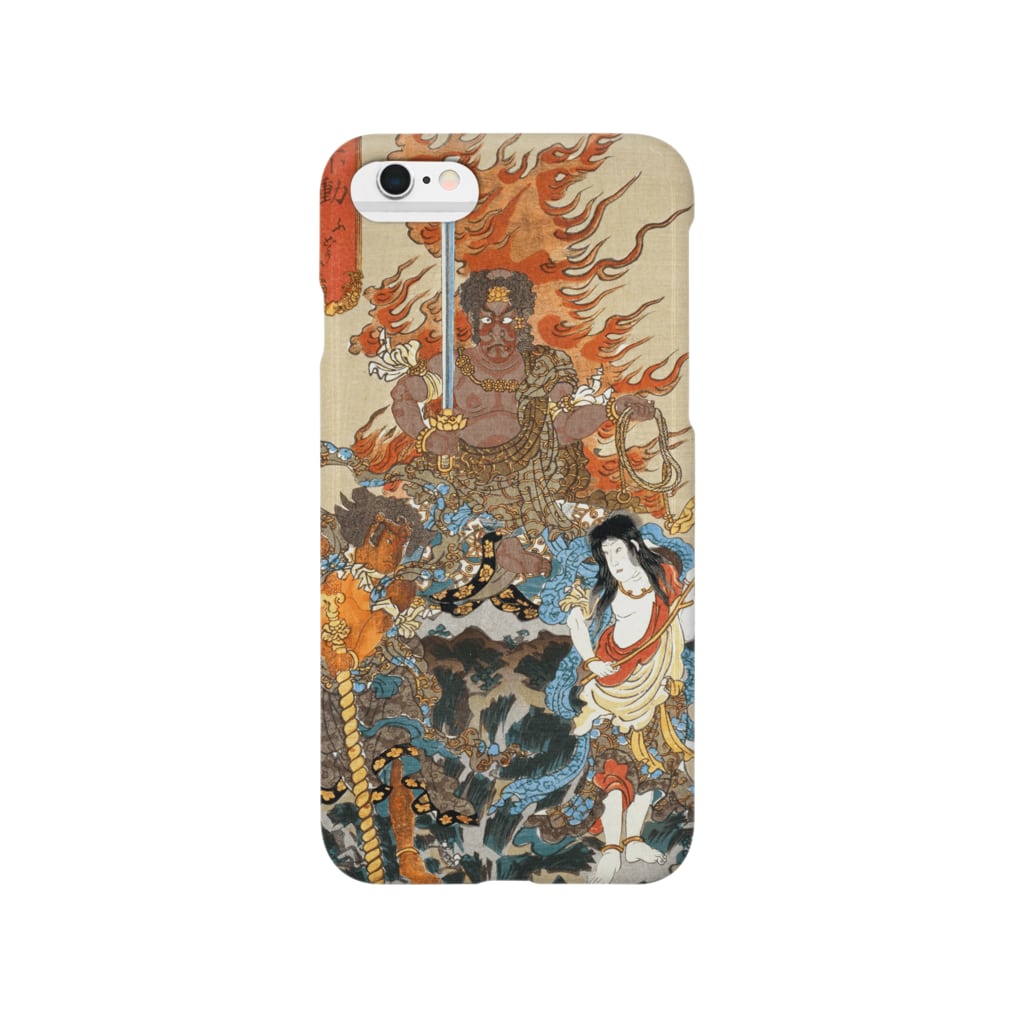 歌舞伎十八番の内 不動 浮世絵 仏画 歌舞伎 Smartphone Cases Iphone By 和もの雑貨 玉兎 Fukusuke Suzuri