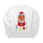 Cɐkeccooのガムボールマシーン-カラフル Big Crew Neck Sweatshirt