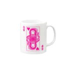 RachelのPINK HEART QUEEN Mug :right side of the handle