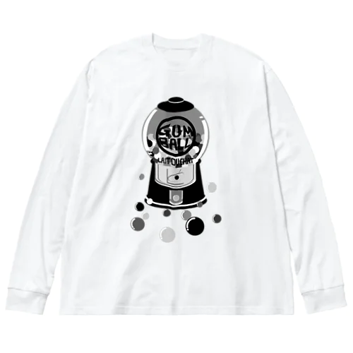 ガムボールマシーン-モノクロ Big Long Sleeve T-Shirt