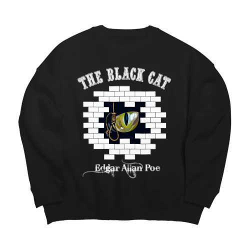 The Black Cat（暗い色用） Big Crew Neck Sweatshirt