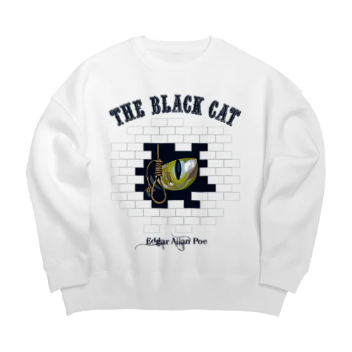 The Black Cat（淡色ボディ用） Big Crew Neck Sweatshirt