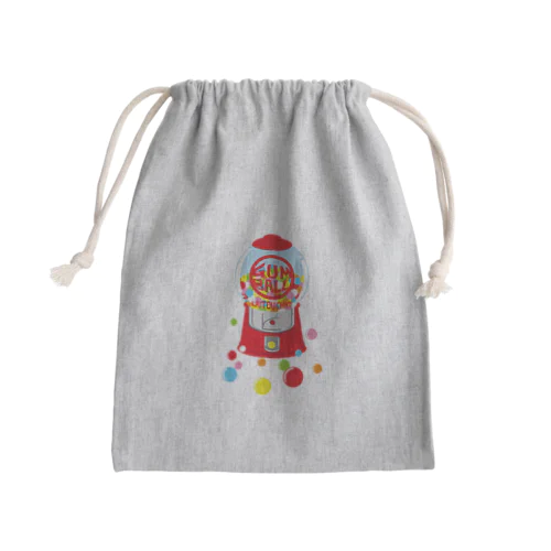 ガムボールマシーン-カラフル Mini Drawstring Bag