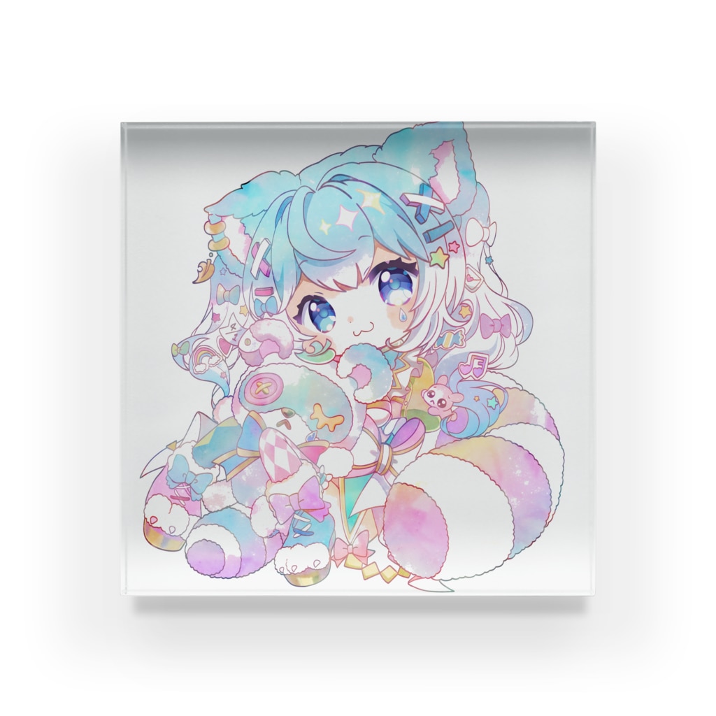 わたぬきデフォルメイラストグッズ 四月一日 涙 Watanukirui のアクリルブロック通販 Suzuri スズリ わたぬきデフォルメイラストグッズ 四月一日 涙 Watanukirui のアクリルブロック通販 Suzuri スズリ
