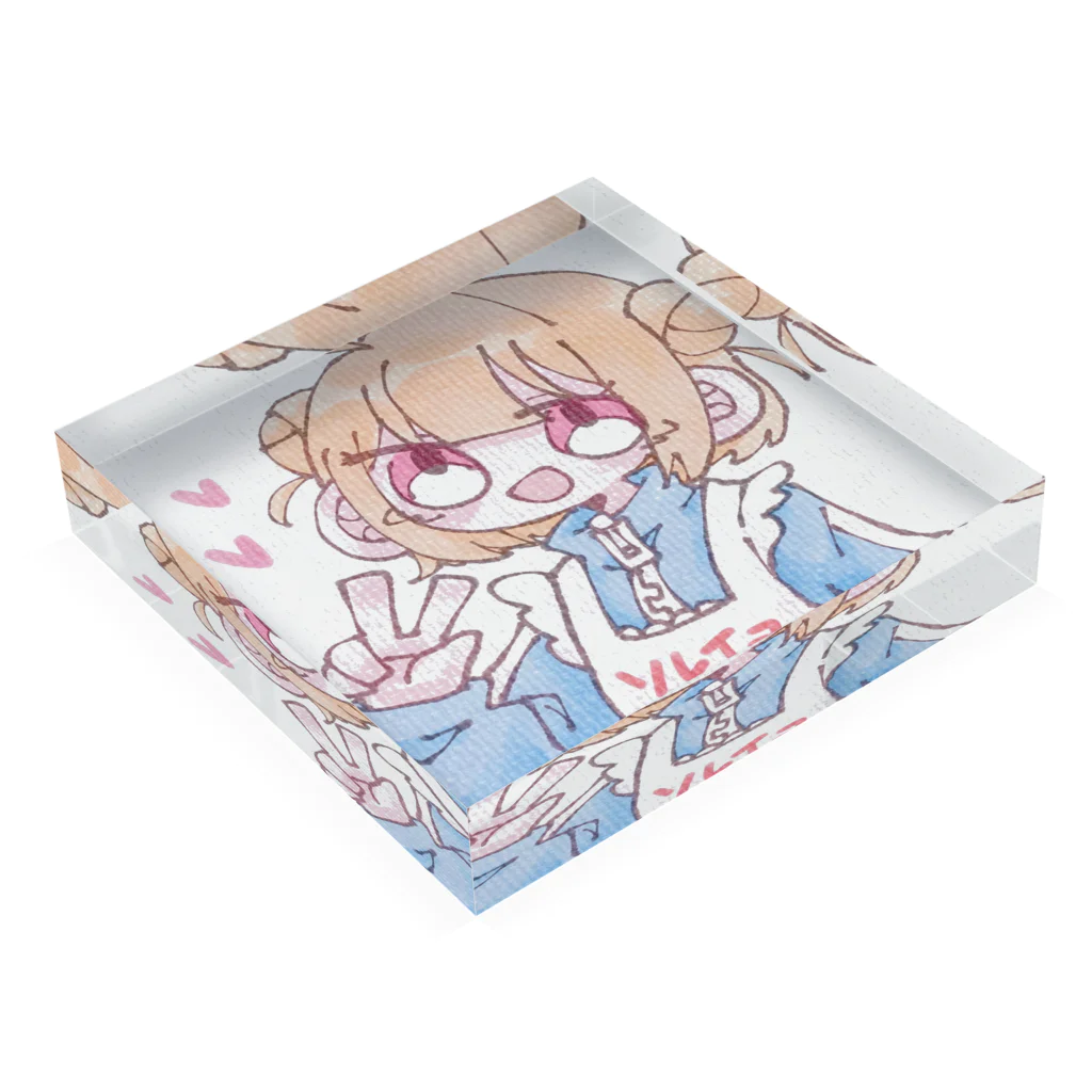 𝐨𝐧のにこちゃん可愛い！！ Acrylic Block :placed flat