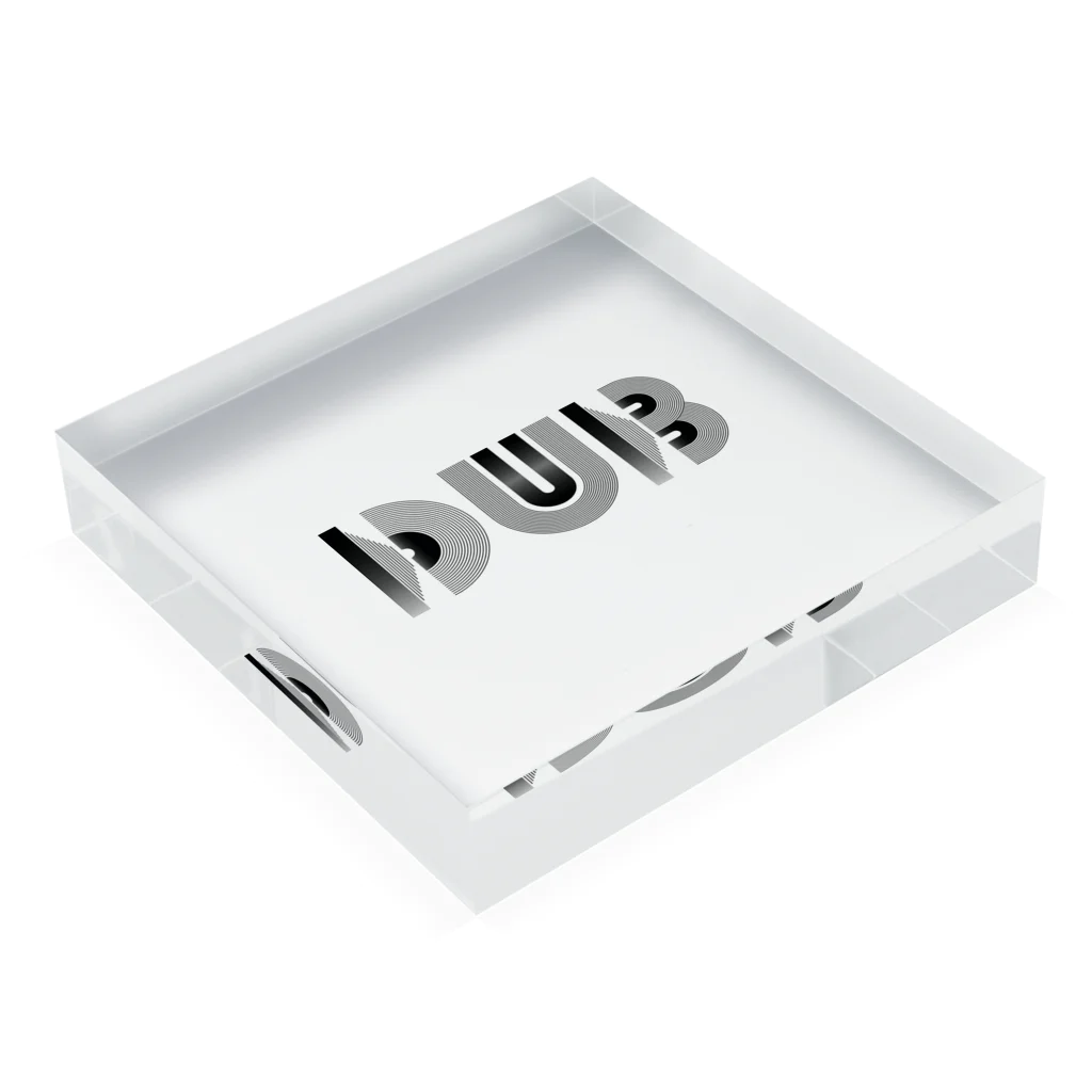 chilloutmunchiesのDUBDUBDUB_ヨコ Acrylic Block :placed flat