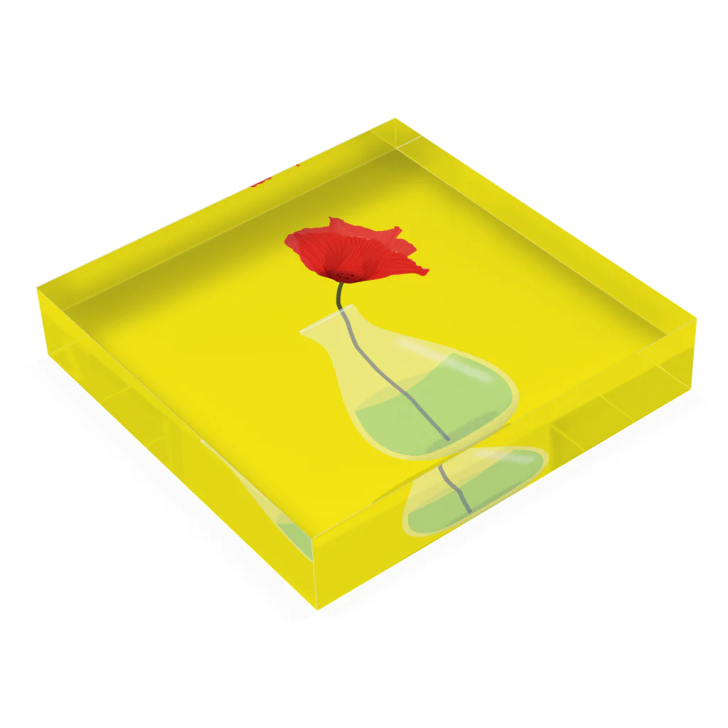 ODOLE DESIGNの一輪挿し Acrylic Block :placed flat