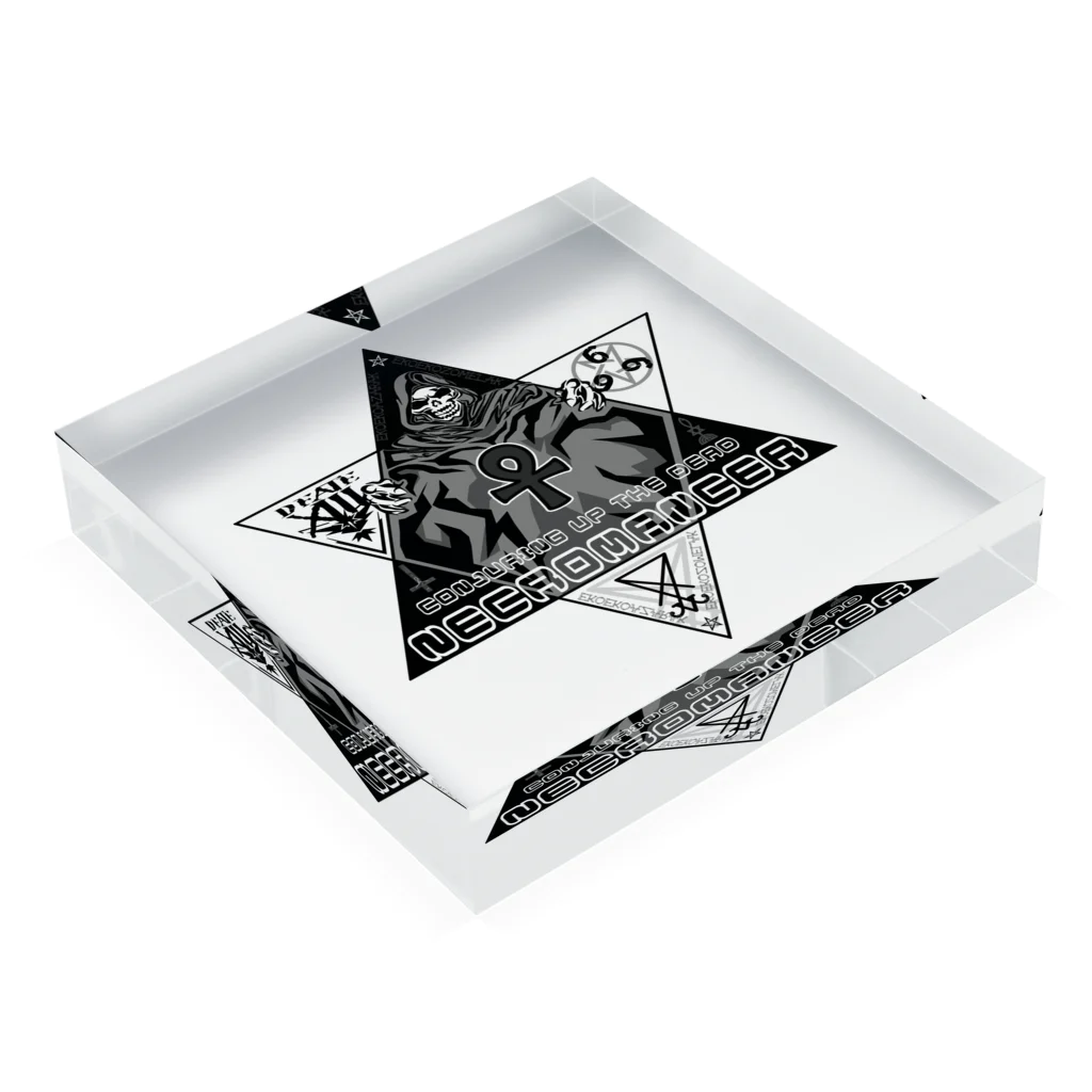 Ａ’ｚｗｏｒｋＳの六芒星ネクロマンサー ブラックアンク Acrylic Block :placed flat