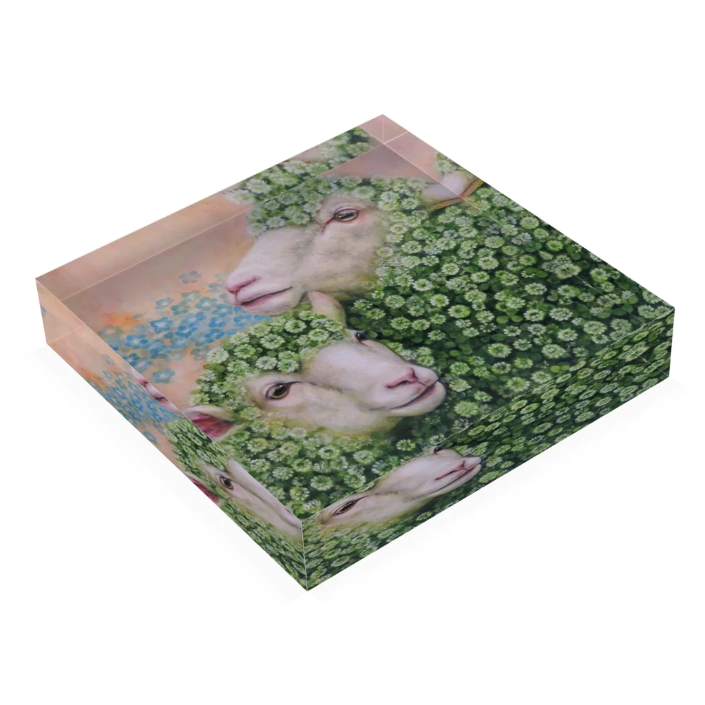 笹村かなの花のように  綿のように Acrylic Block :placed flat