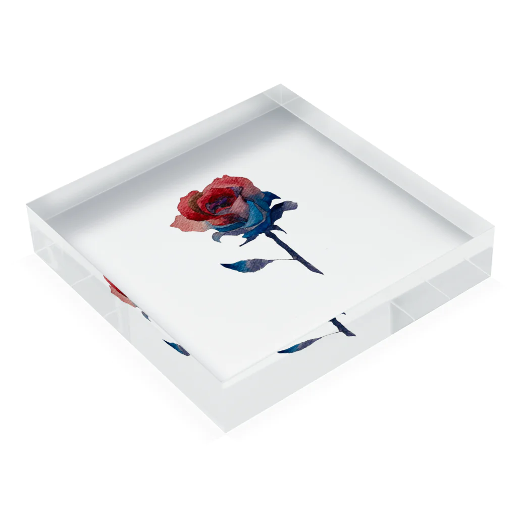 HiLosのrose Acrylic Block :placed flat