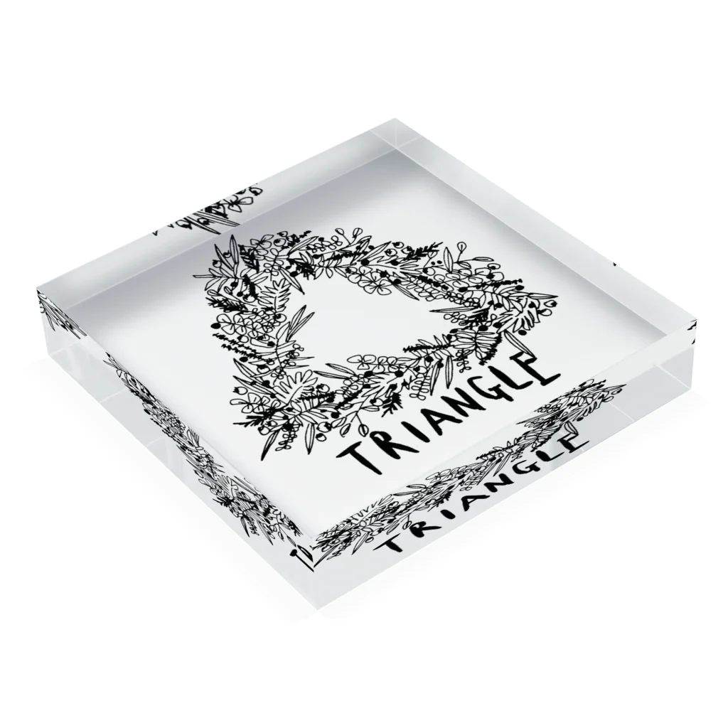 (incomplete) SHOPのTRIANGLE Acrylic Block :placed flat