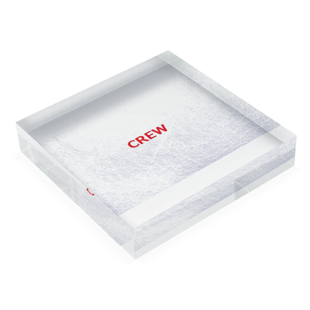 アメリカンベース の航空　グッズ　CREW Acrylic Block :placed flat