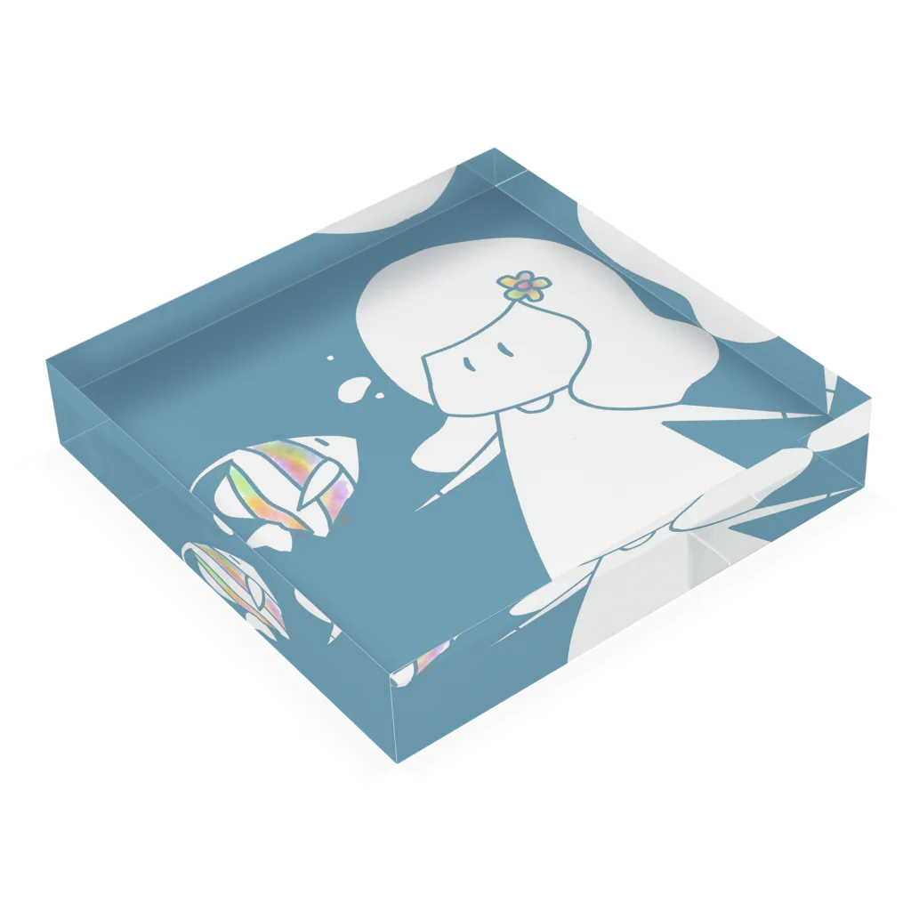  PinoMi's room【雑貨屋】の少女の冒険 Scene:7 Acrylic Block :placed flat