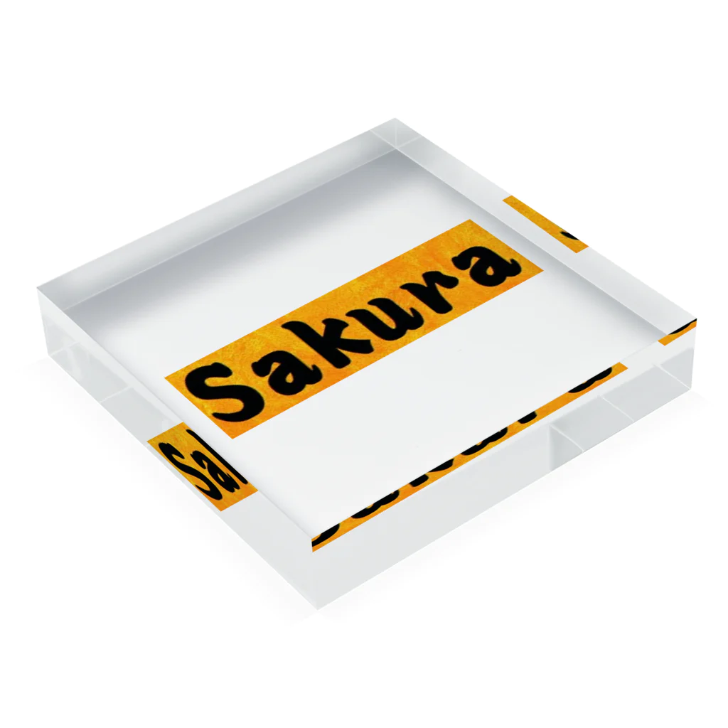 アメリカンベース のSakura　グッズ Acrylic Block :placed flat