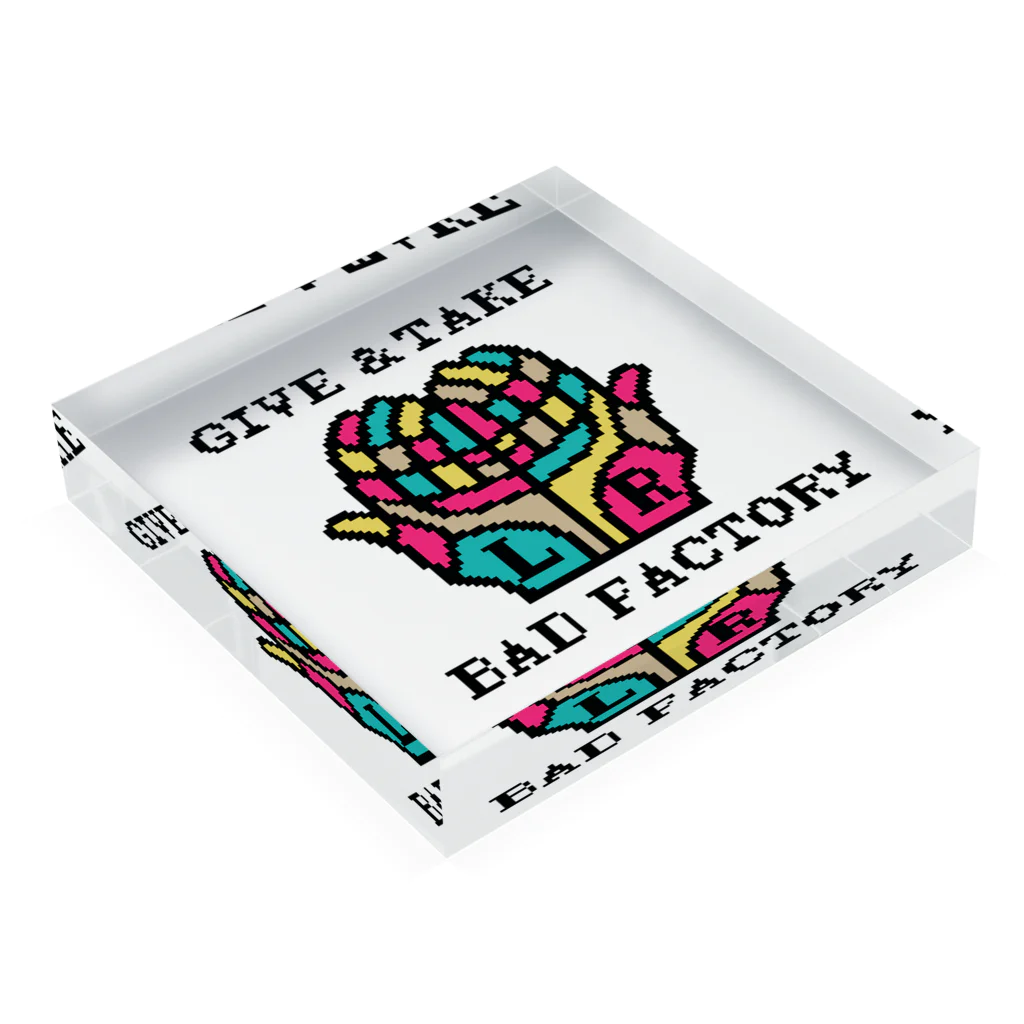 BAD FACTORYのG&T　四色定理 Acrylic Block :placed flat