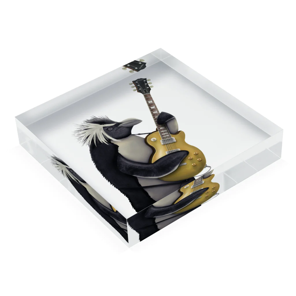 Icchy ぺものづくりのGOLDTOP Acrylic Block :placed flat