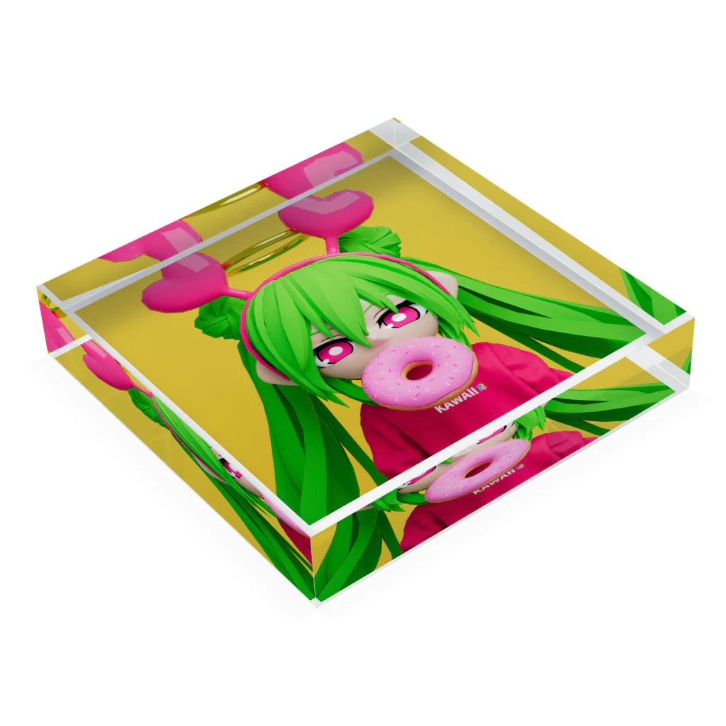 ksi's NFT collectionのDROP'S - META KAWAII #1649 Acrylic Block :placed flat