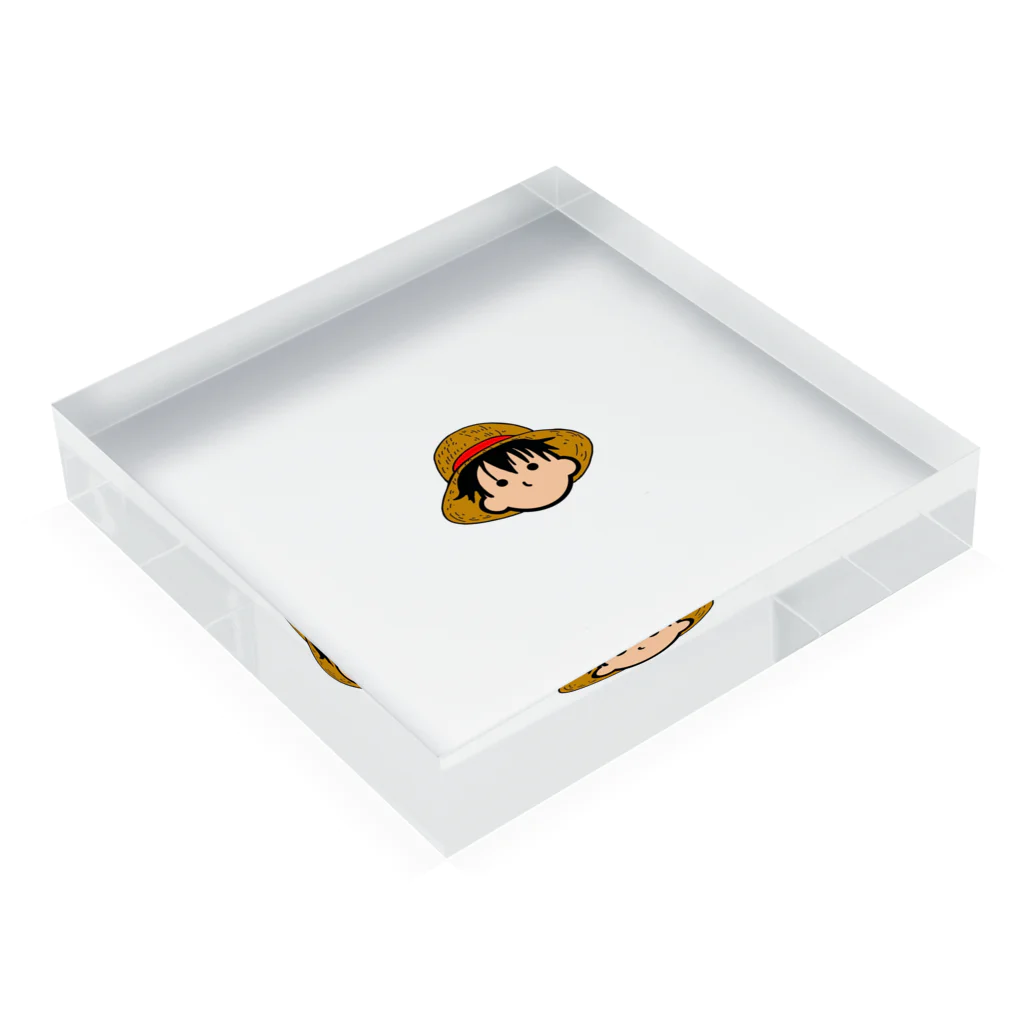 funny funny _shopのlife maker Acrylic Block :placed flat