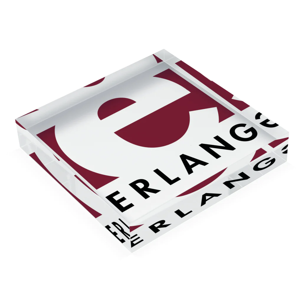 Erlang and Elixir shop by KRPEOのErlang logo アクリルブロックの平置き