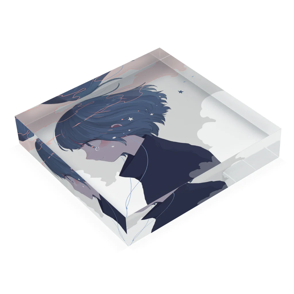 macoの横顔 Acrylic Block :placed flat