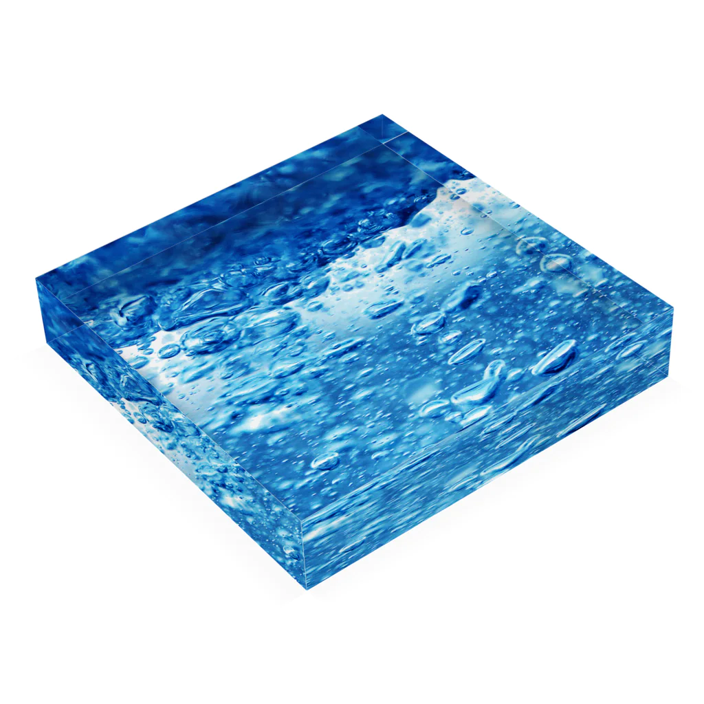 BUSSANのYOROZUYAのMIZUBLOCK Acrylic Block :placed flat