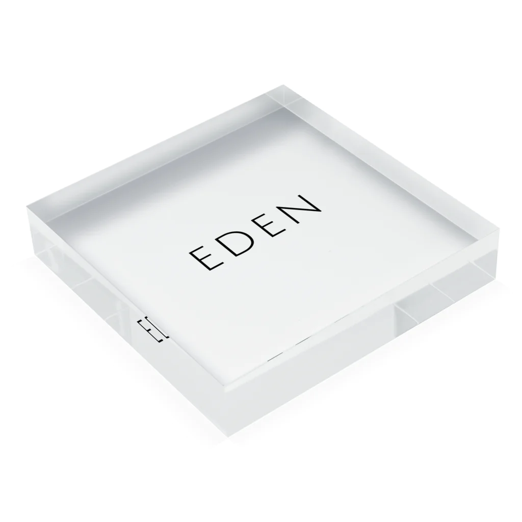 EDENのEDEN prodact アクリルブロックの平置き