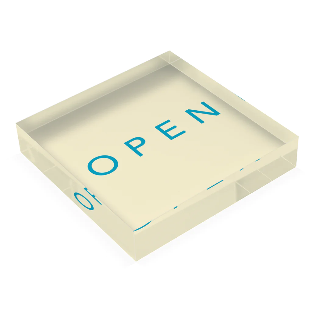 BRÜCKEのOPEN BLOCK Acrylic Block :placed flat