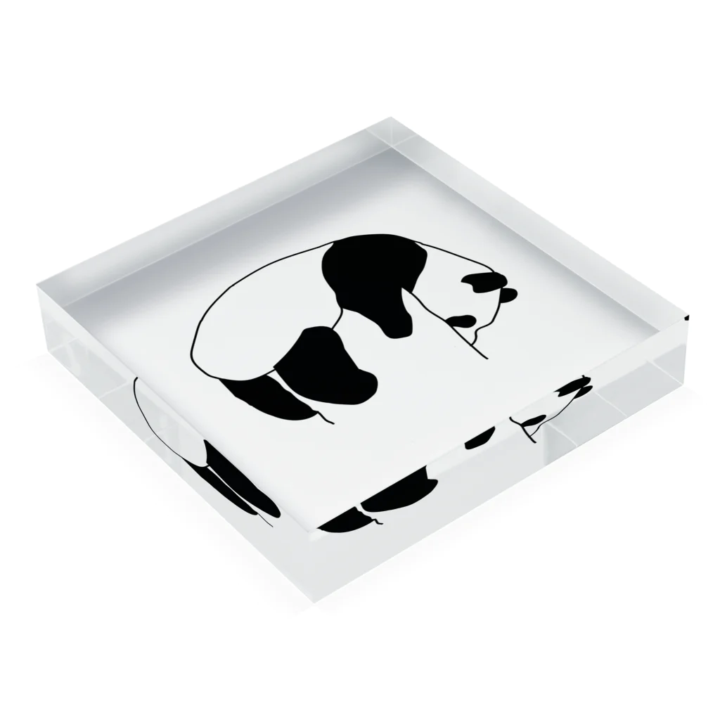 kopandaのkopanda(たれ2) Acrylic Block :placed flat