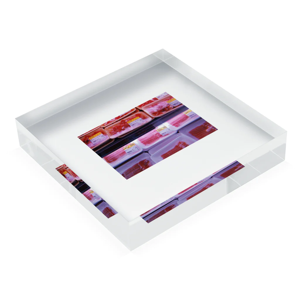 kurumiのお肉 Acrylic Block :placed flat