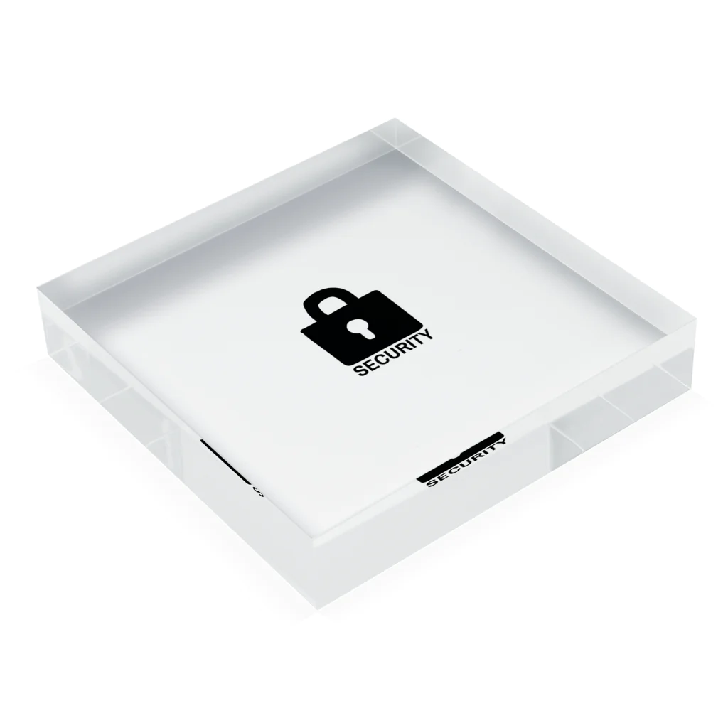 MUDA NA ICONのSECURITY Acrylic Block :placed flat