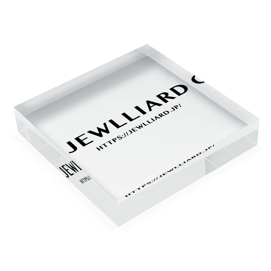 BURNOUT.のJEWLLIARD Acrylic Block :placed flat