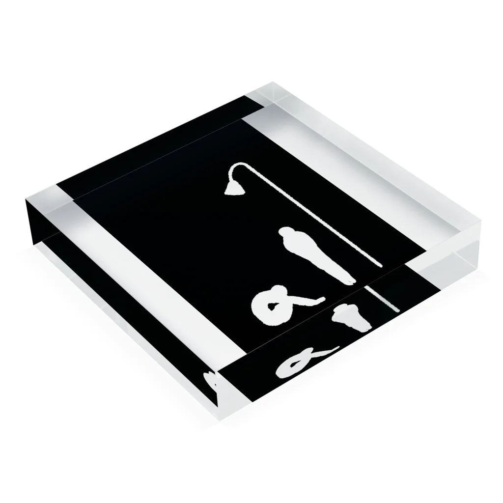 dejavu artsのLife Acrylic Block :placed flat