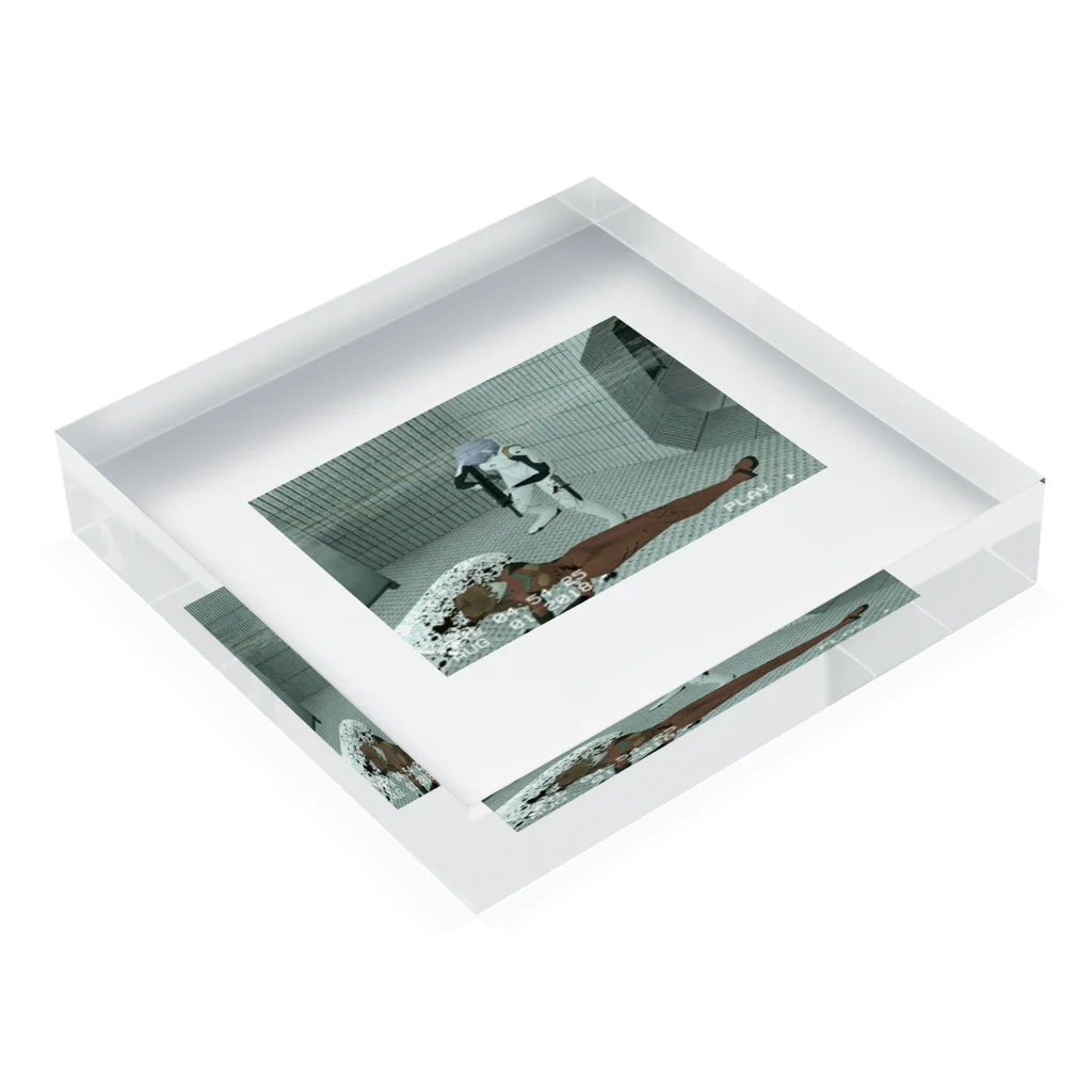 タコの１０８０ Acrylic Block :placed flat