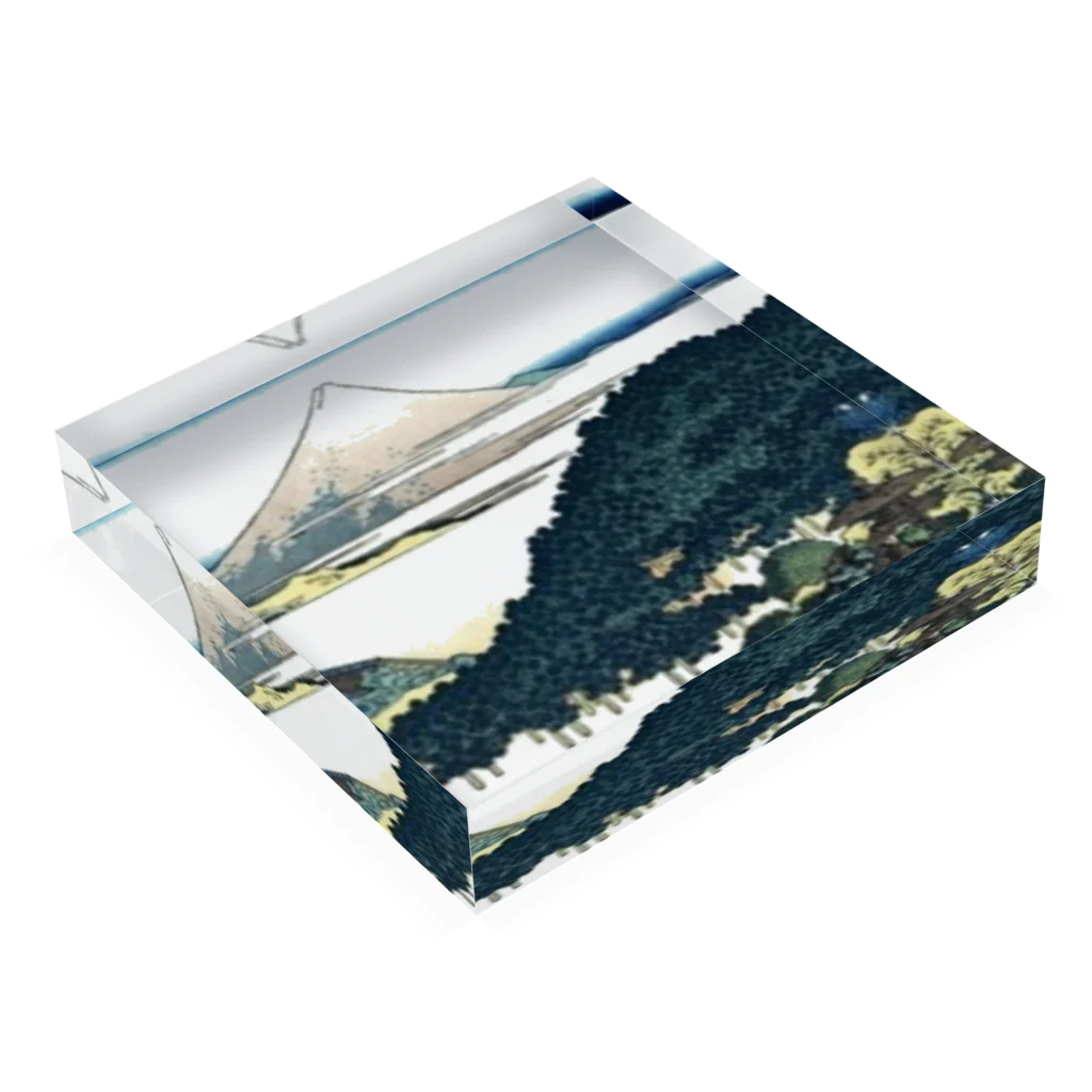 富嶽三十六景の富嶽三十六景 19 全面 Acrylic Block :placed flat