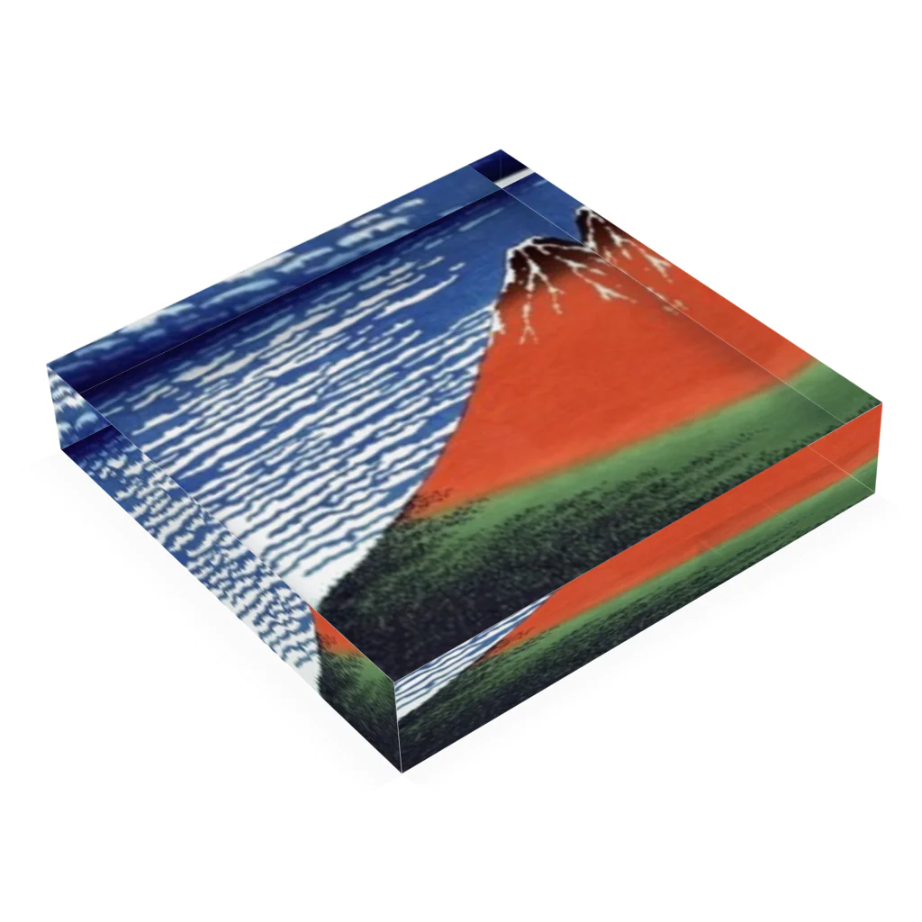 富嶽三十六景の富嶽三十六景 32 全面 Acrylic Block :placed flat