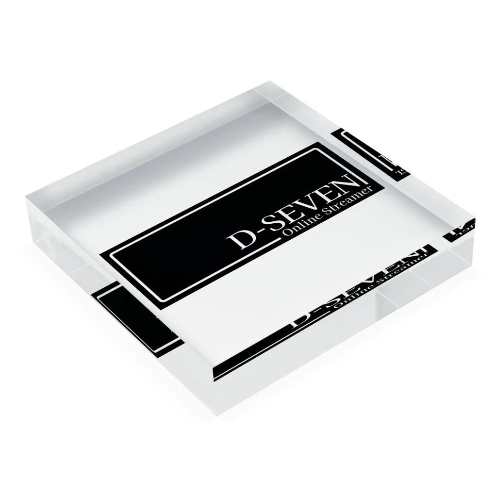 D-SEVEN　公式オンラインショップのD-SEVEN Acrylic Block :placed flat