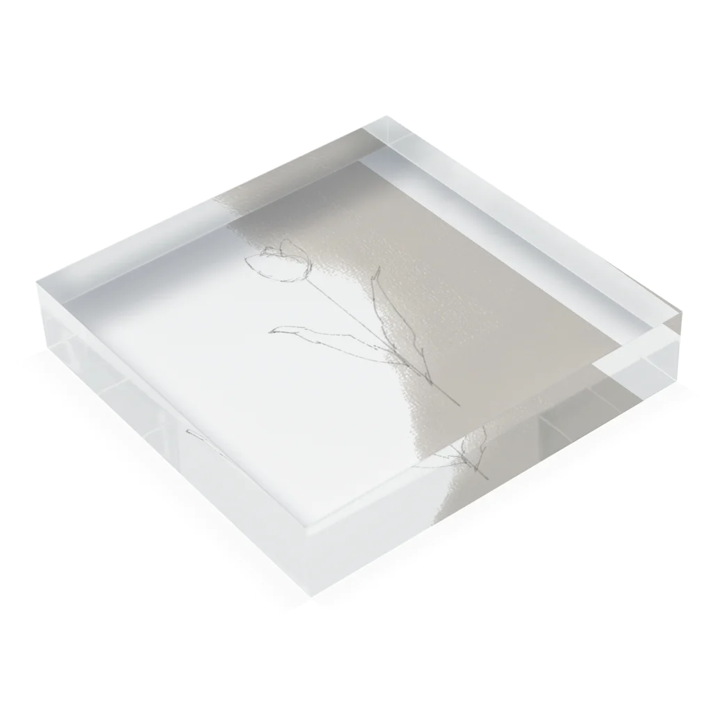 rilybiiのTulip Art Acrylic Block :placed flat