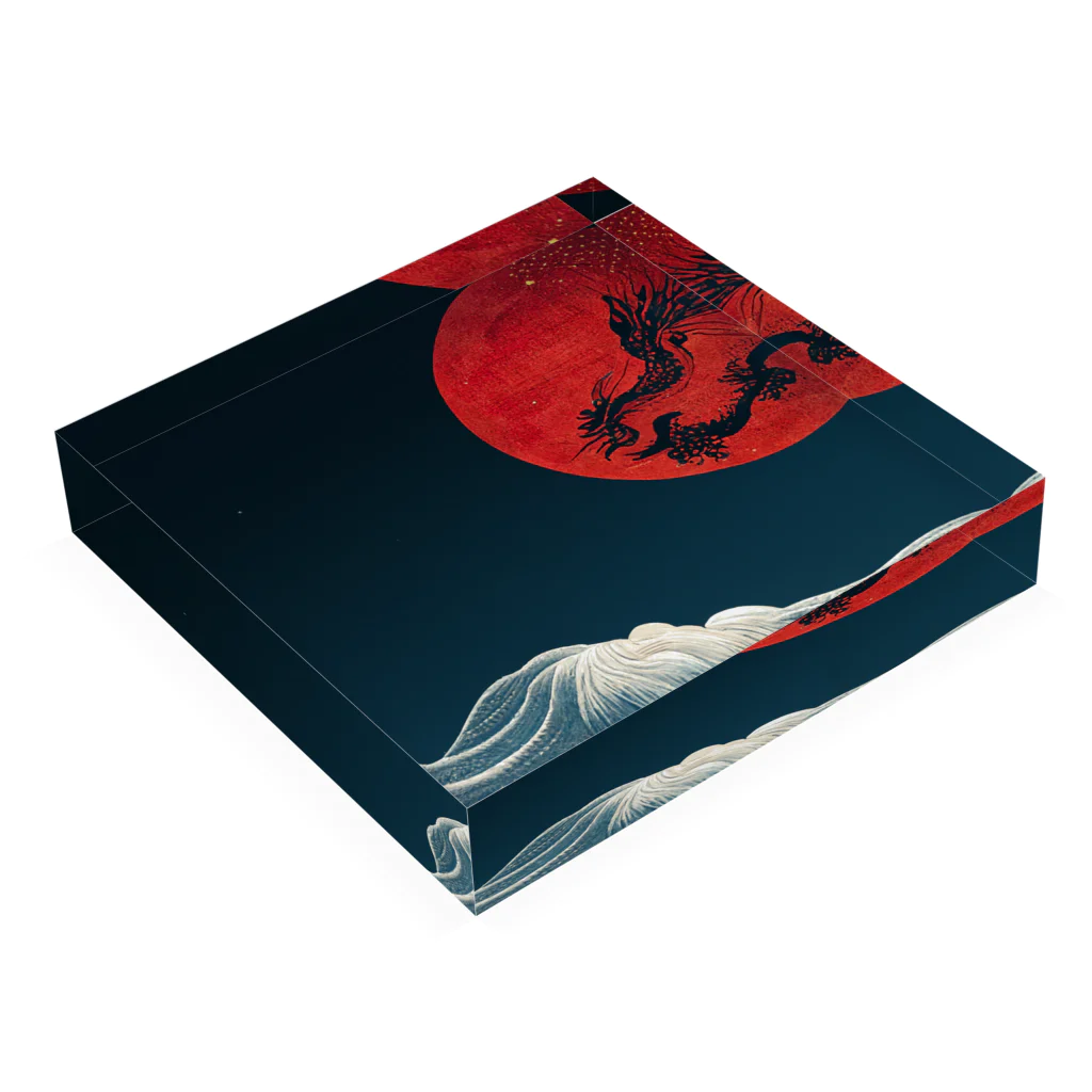 Eye2EyeのBlood Moon Dragon Acrylic Block :placed flat