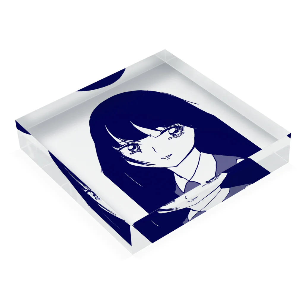 鳥辺　茜のCOMITIA142オリジナルグッズ Acrylic Block :placed flat