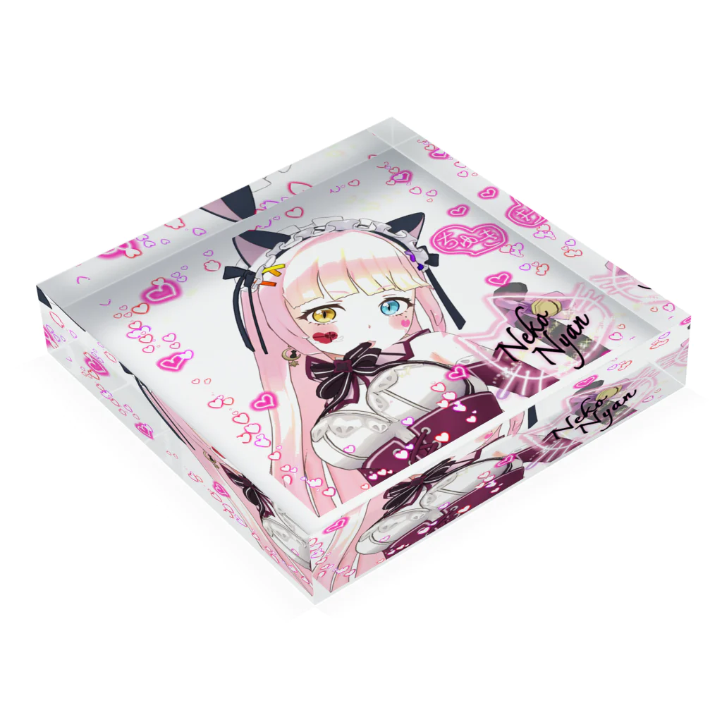 ねこニャンのにゃんにゃんSHOPのお試し品そのニ Acrylic Block :placed flat