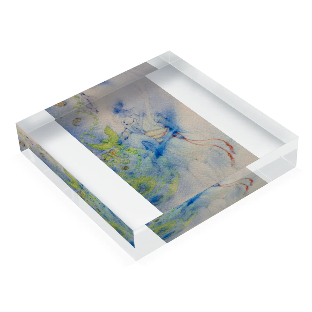 ぴろこのぴろこの時流生行 Acrylic Block :placed flat