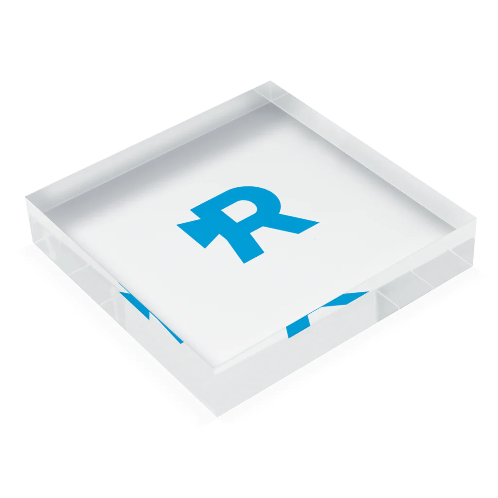 リクライブ公式のRECLIVE でかLOGO Acrylic Block :placed flat