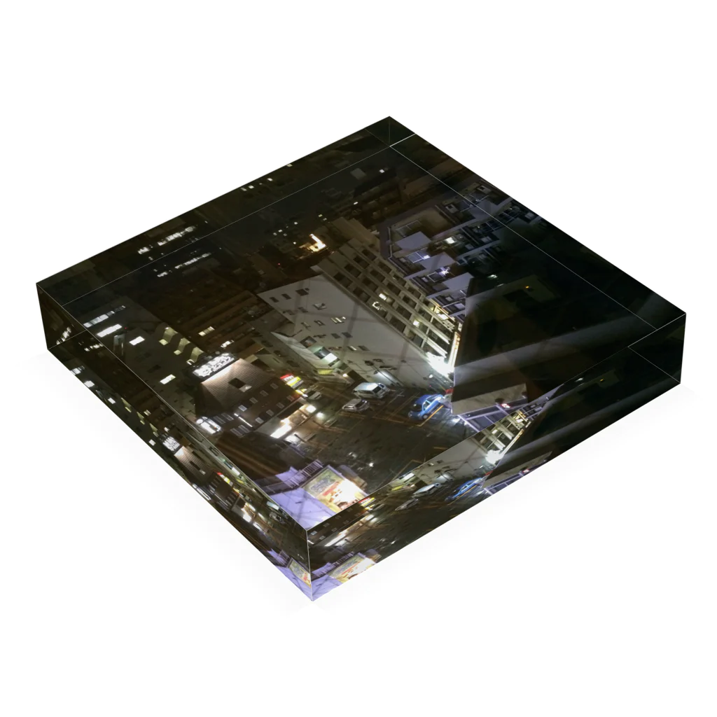 sunagimoの池袋 Acrylic Block :placed flat