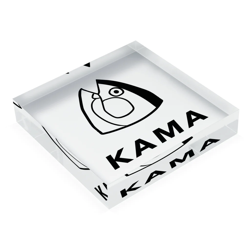 TeaKeyのKAMA アクリルブロックの平置き