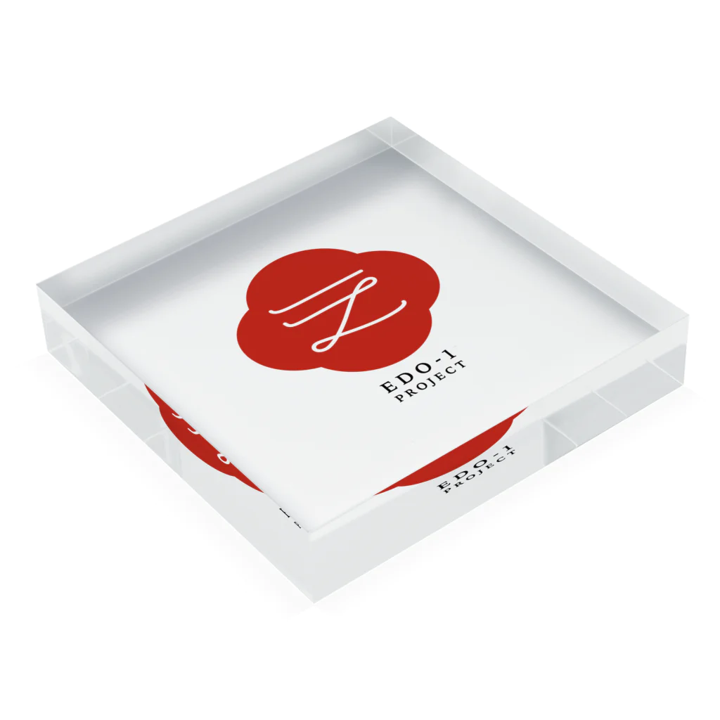 EDO-1 PROJECTのEDO-1 LOGO Acrylic Block :placed flat