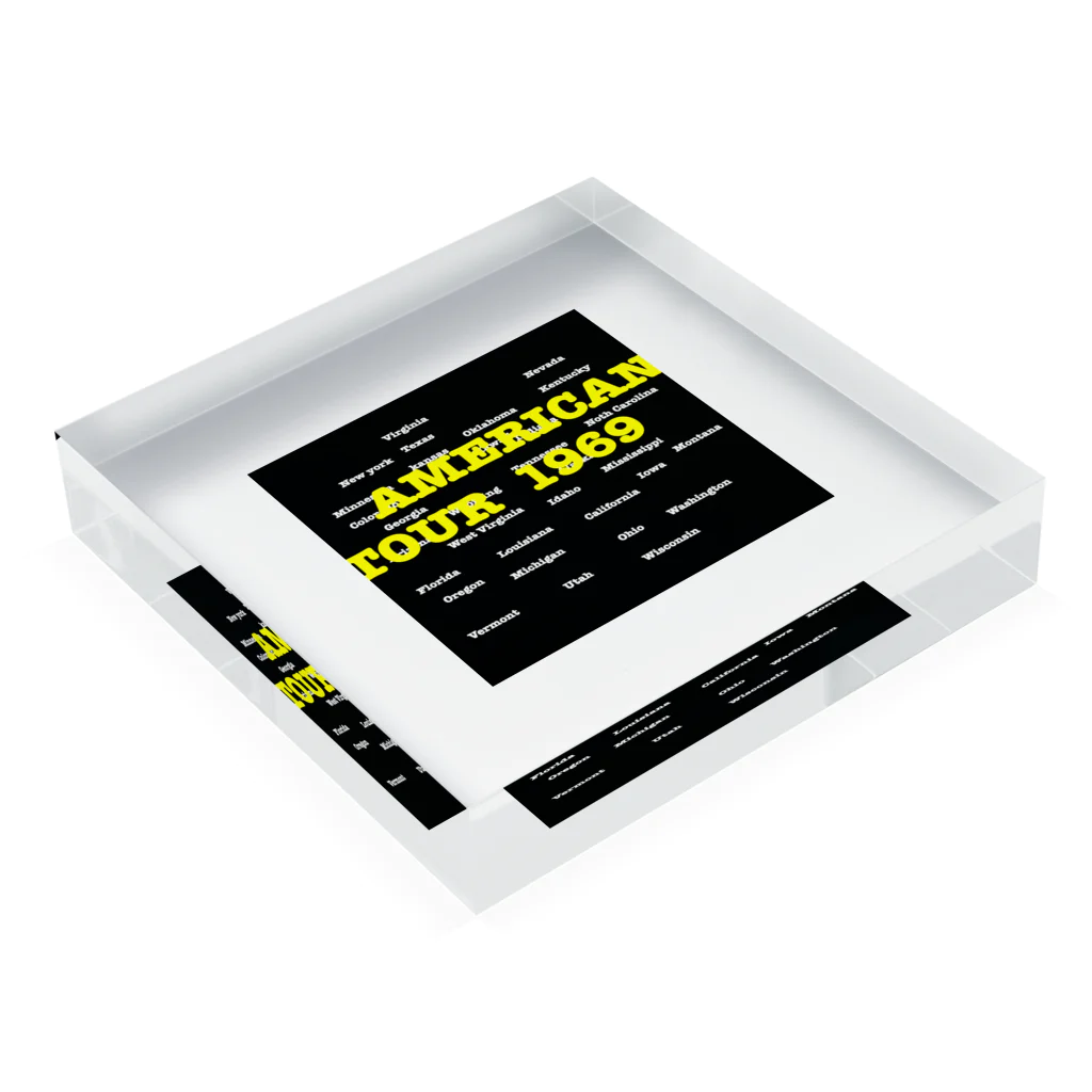 NEON_LINEのAMERICAN TOUR Acrylic Block :placed flat