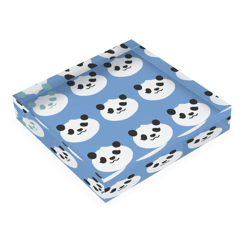 chii_panda_panda_のパンパンパンだ Acrylic Block :placed flat