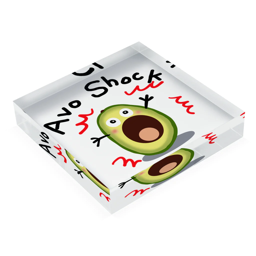 MZグラフィックスのAvo Shock! Acrylic Block :placed flat