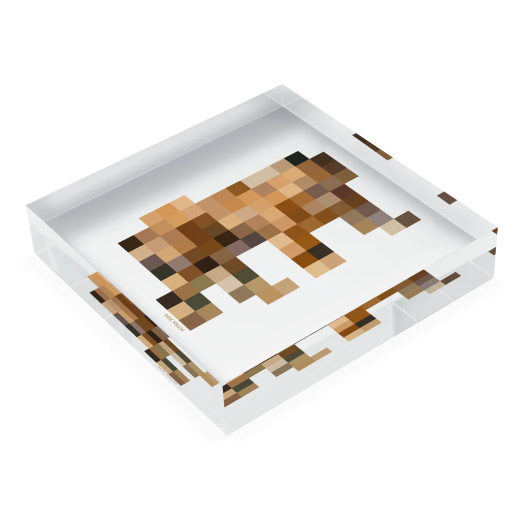 PITTEN PRODUCTSのPIXEL_ANIMAL_05(TIGER) Acrylic Block :placed flat